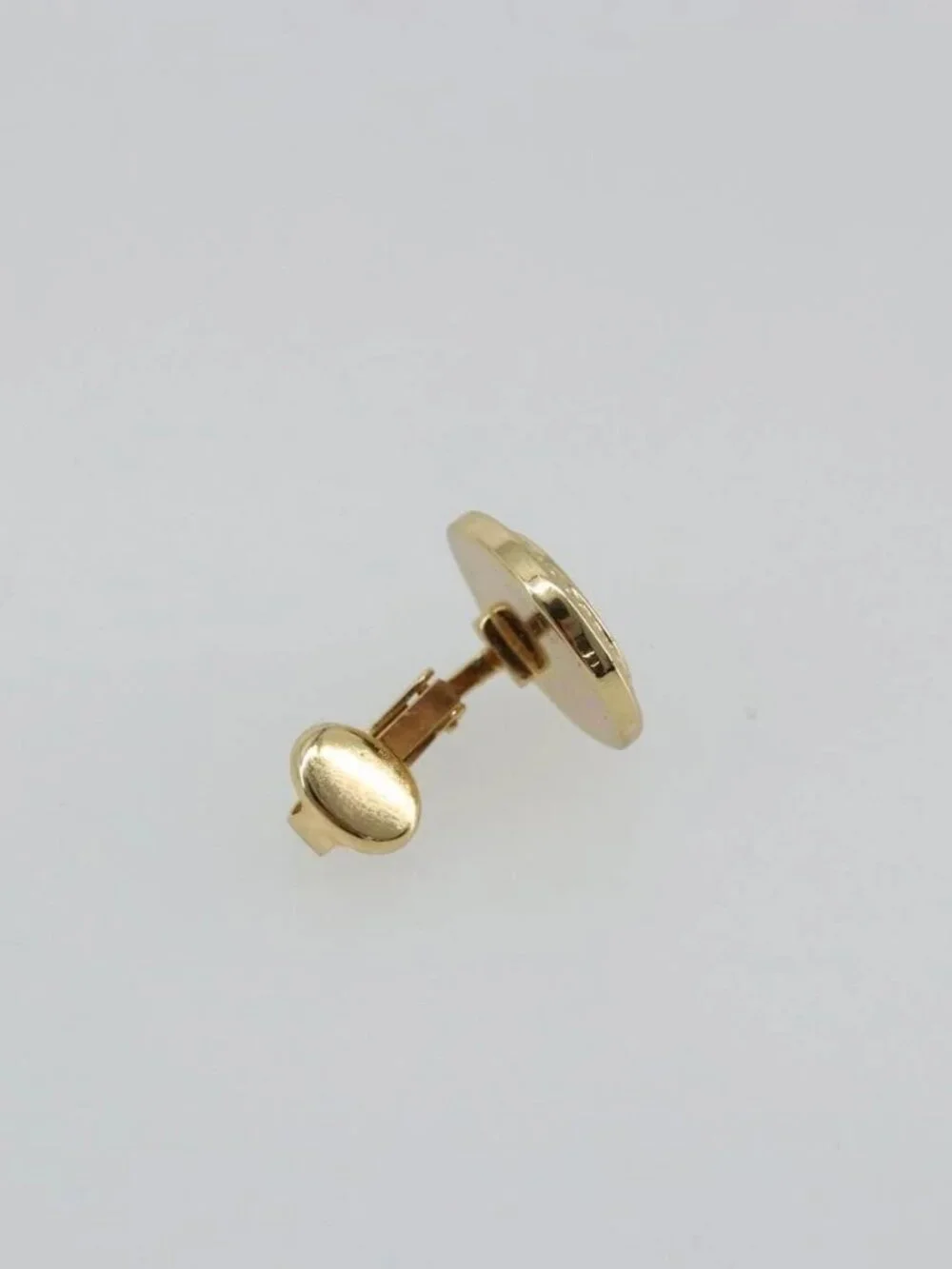 Christian Dior Earring metal Gold Tone Auth ka3906A